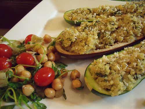 Stuffed-courgettes